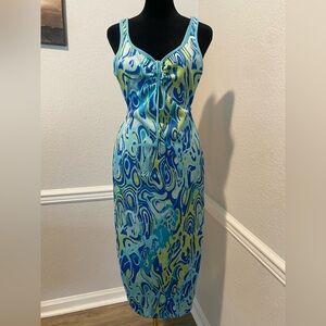 Zara jacquard style midi dress